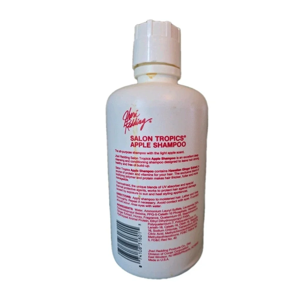 RARE vintage 1980s JHERI REDDING Salon Tropics shampoo bottle HIGH END SALON old
